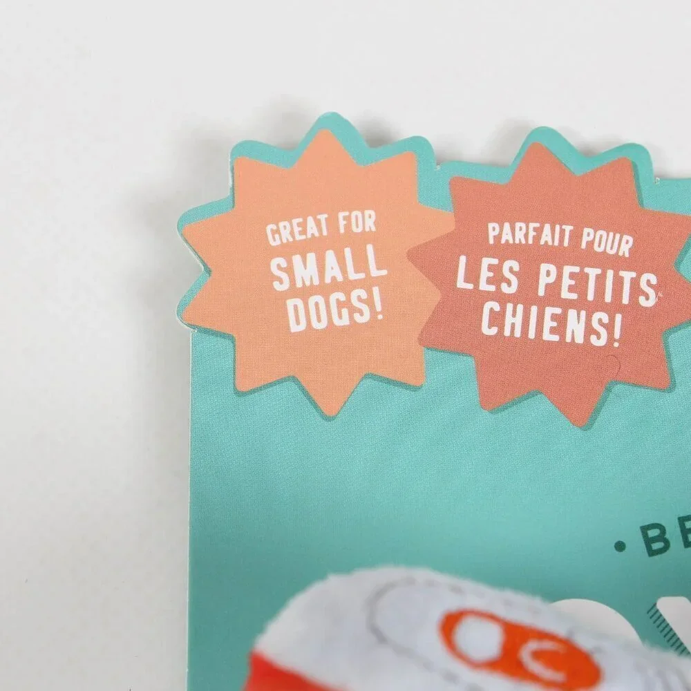 Pet Shop by Fringe Studio Light Paw Cans Small Dog Squeaky Dog Toys - NEW